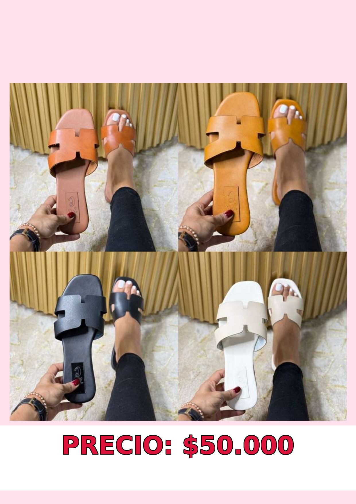 Sandalias planas de moda