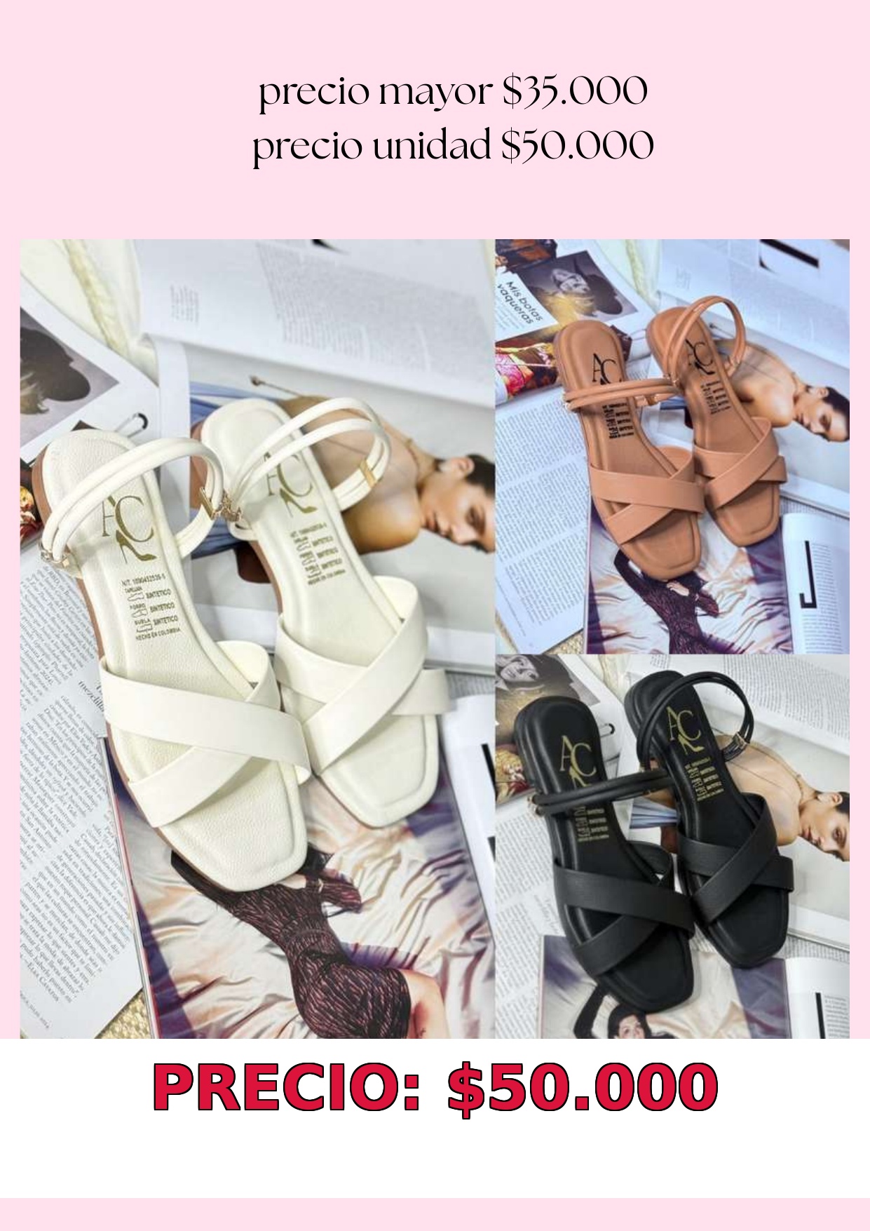 Sandalias Planas de Moda
