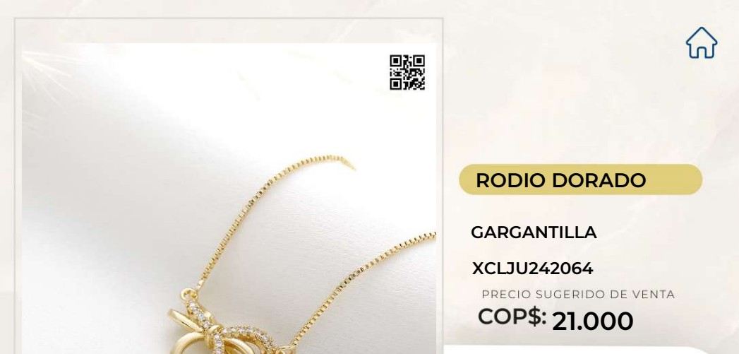 Gargantilla Rodio Dorado