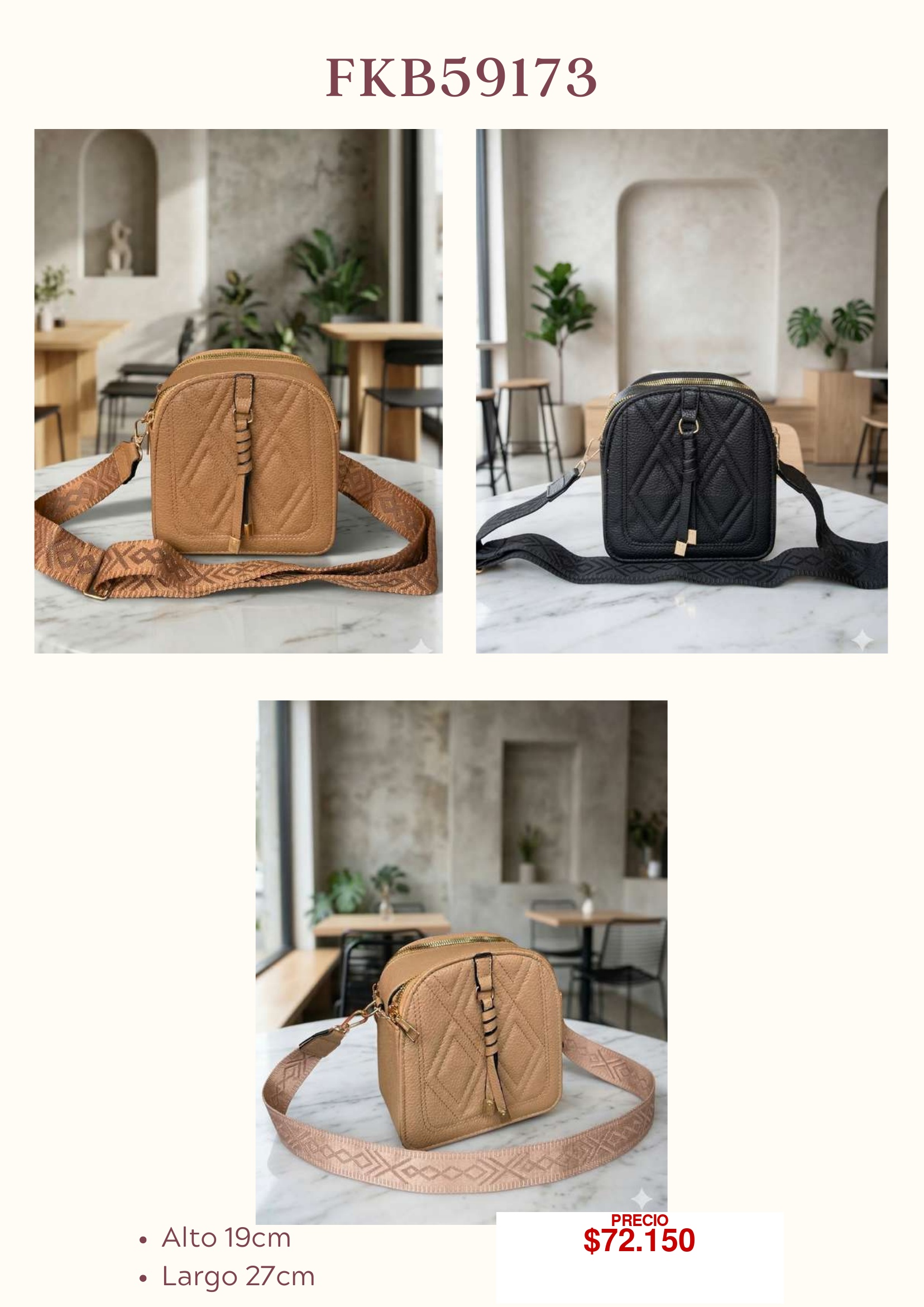 Bolso bandolera FKB59173