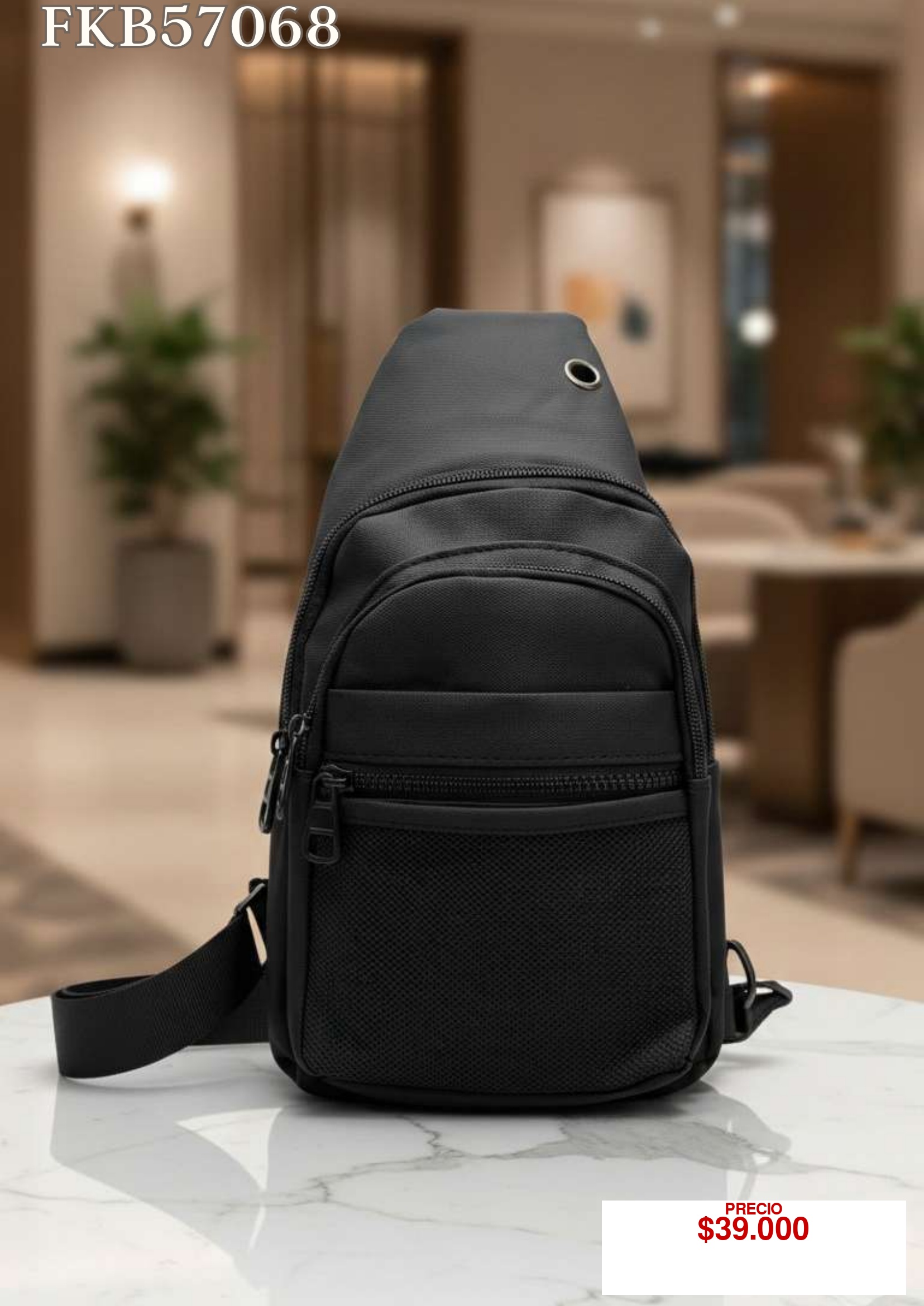 Bolso cruzado negro