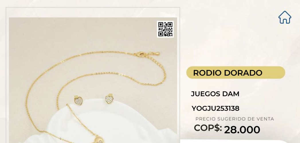 Set de Rodio Dorado