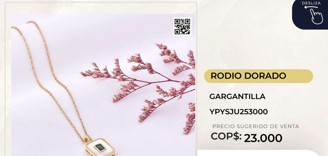 Gargantilla Rodio Dorado