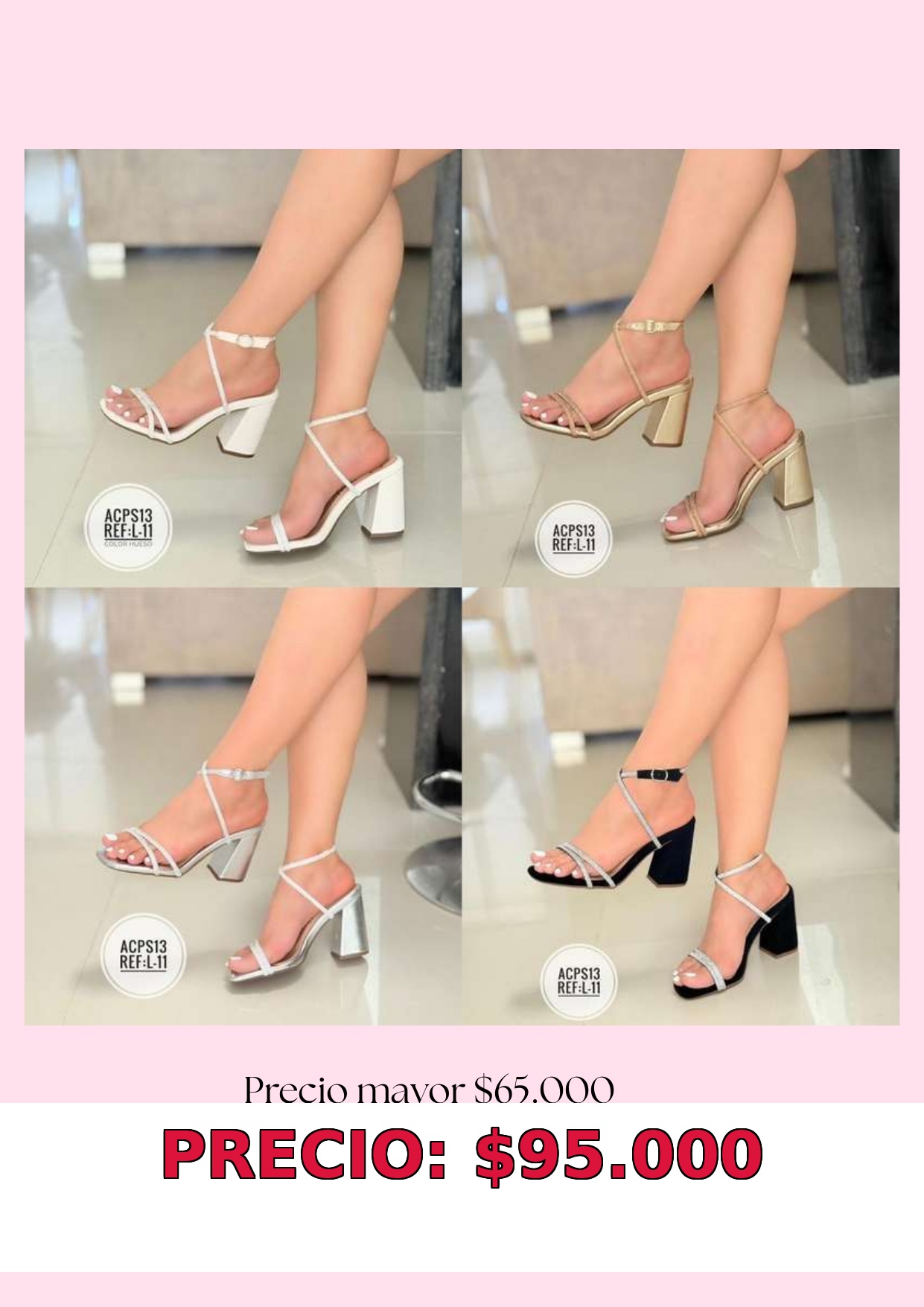 Sandalias de Tacón Elegantes