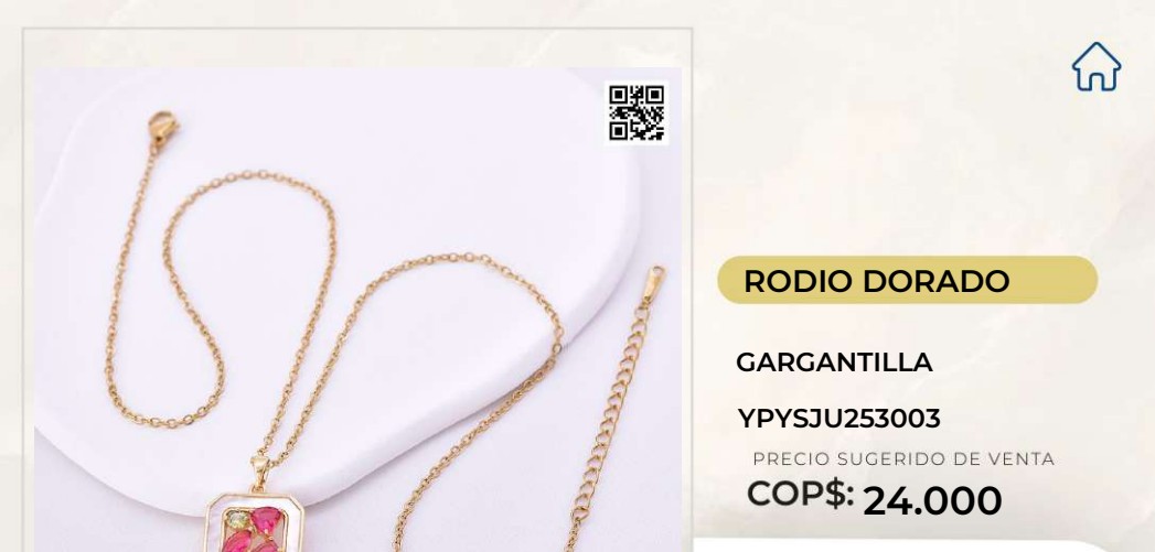 Gargantilla Rodio Dorado
