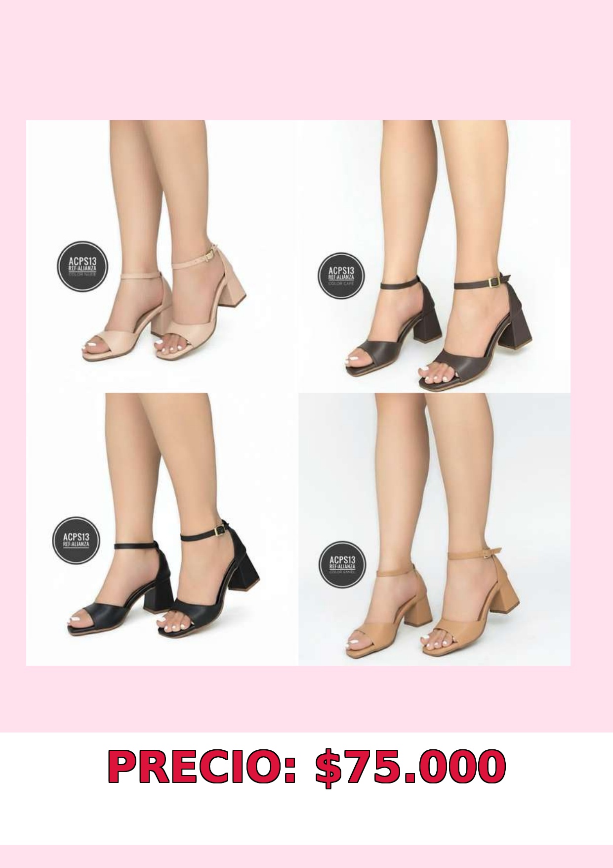Sandalias de Tacón Medio