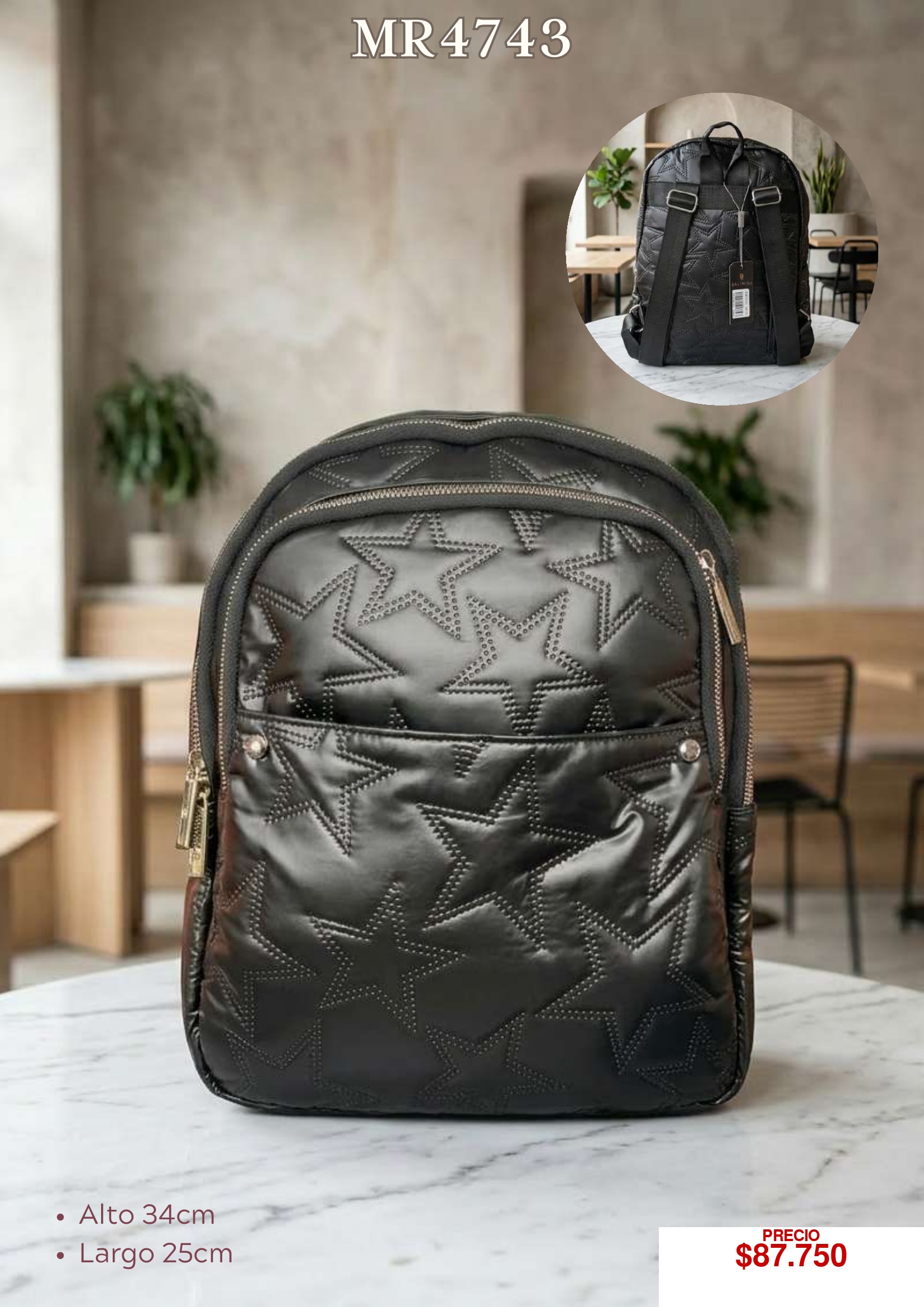 Mochila Estrella Negra