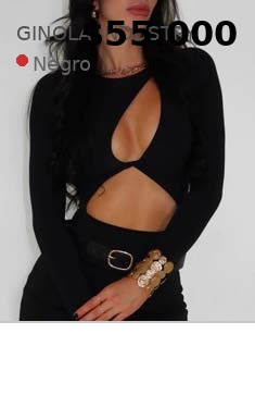 Blusa Cut Out Negra