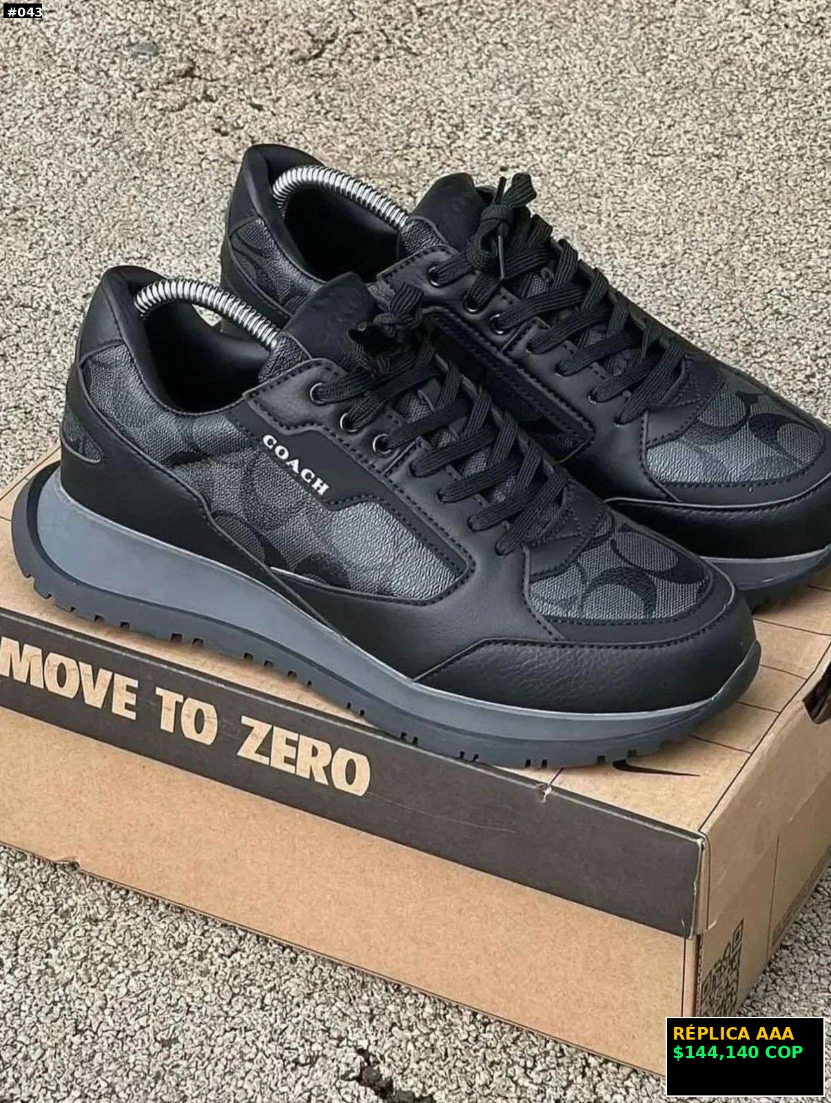 Tenis Coach Negros