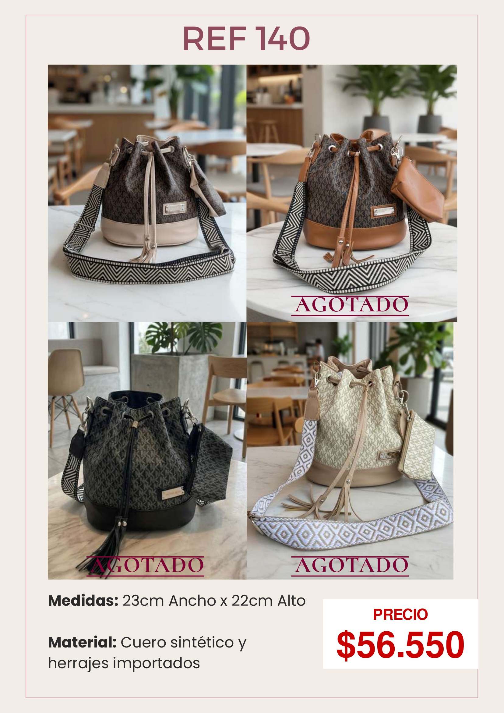 Bolso Tipo Bucket REF 140