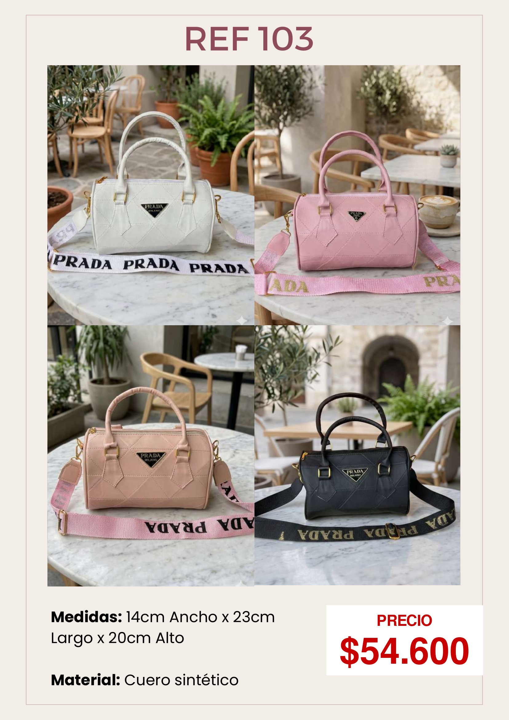 Bolso de cuero sintético (REF 103)