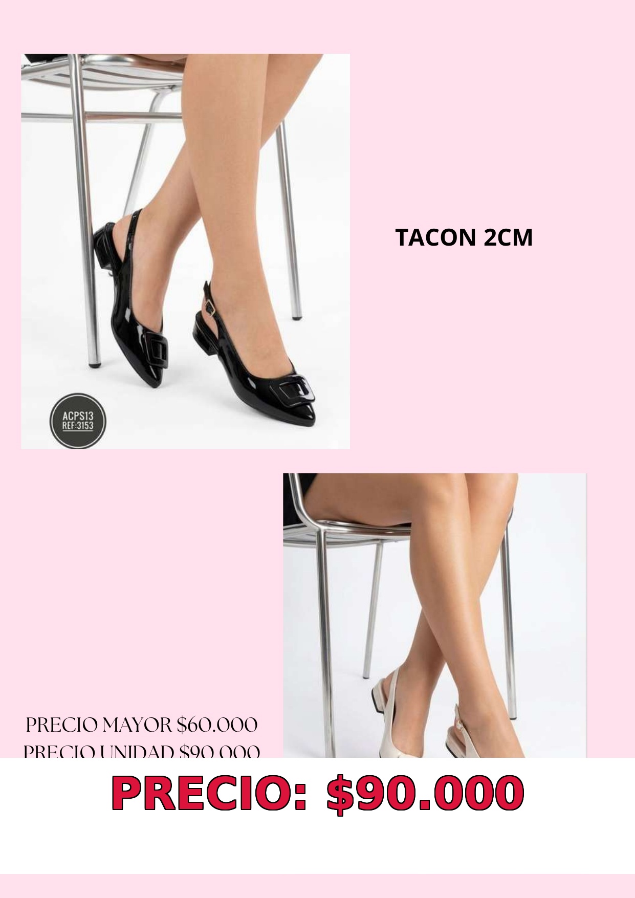 Zapatos de Tacón Bajo