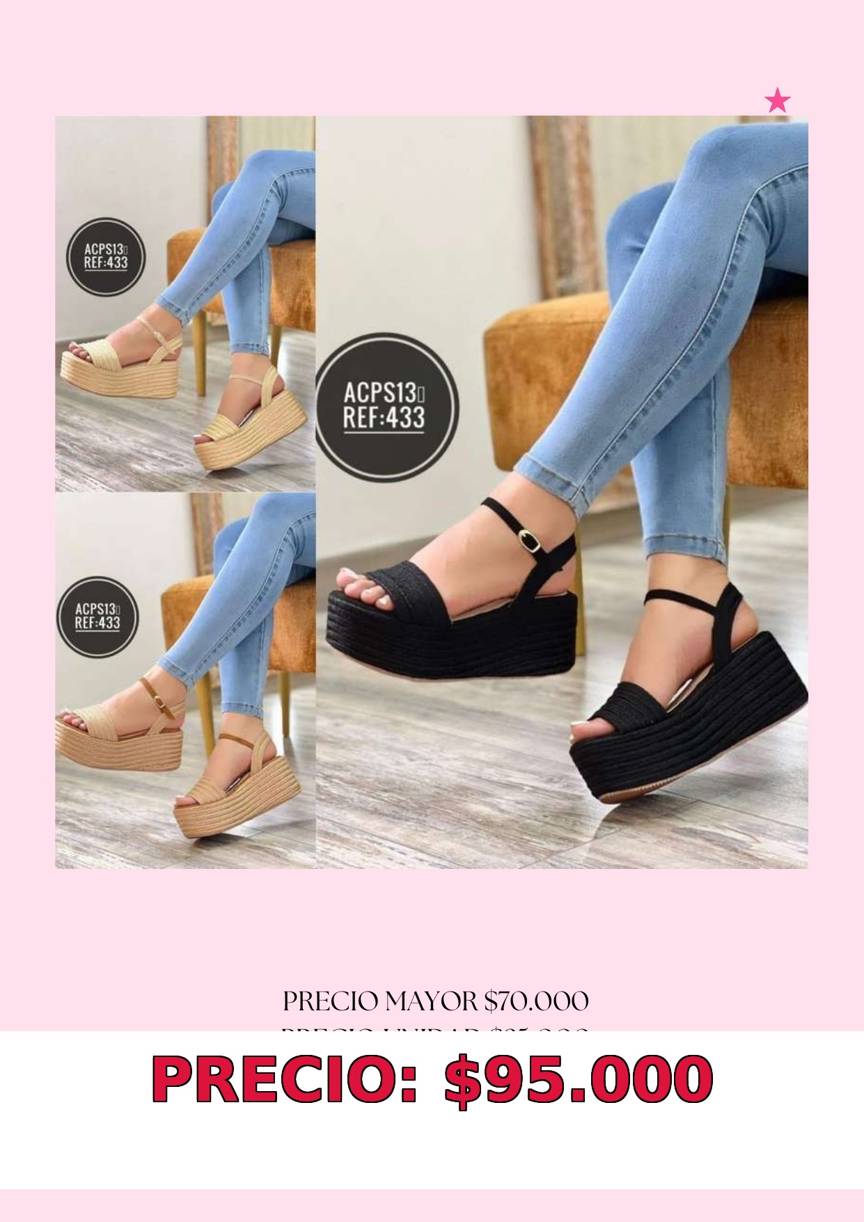 Sandalias Plataforma Mujer