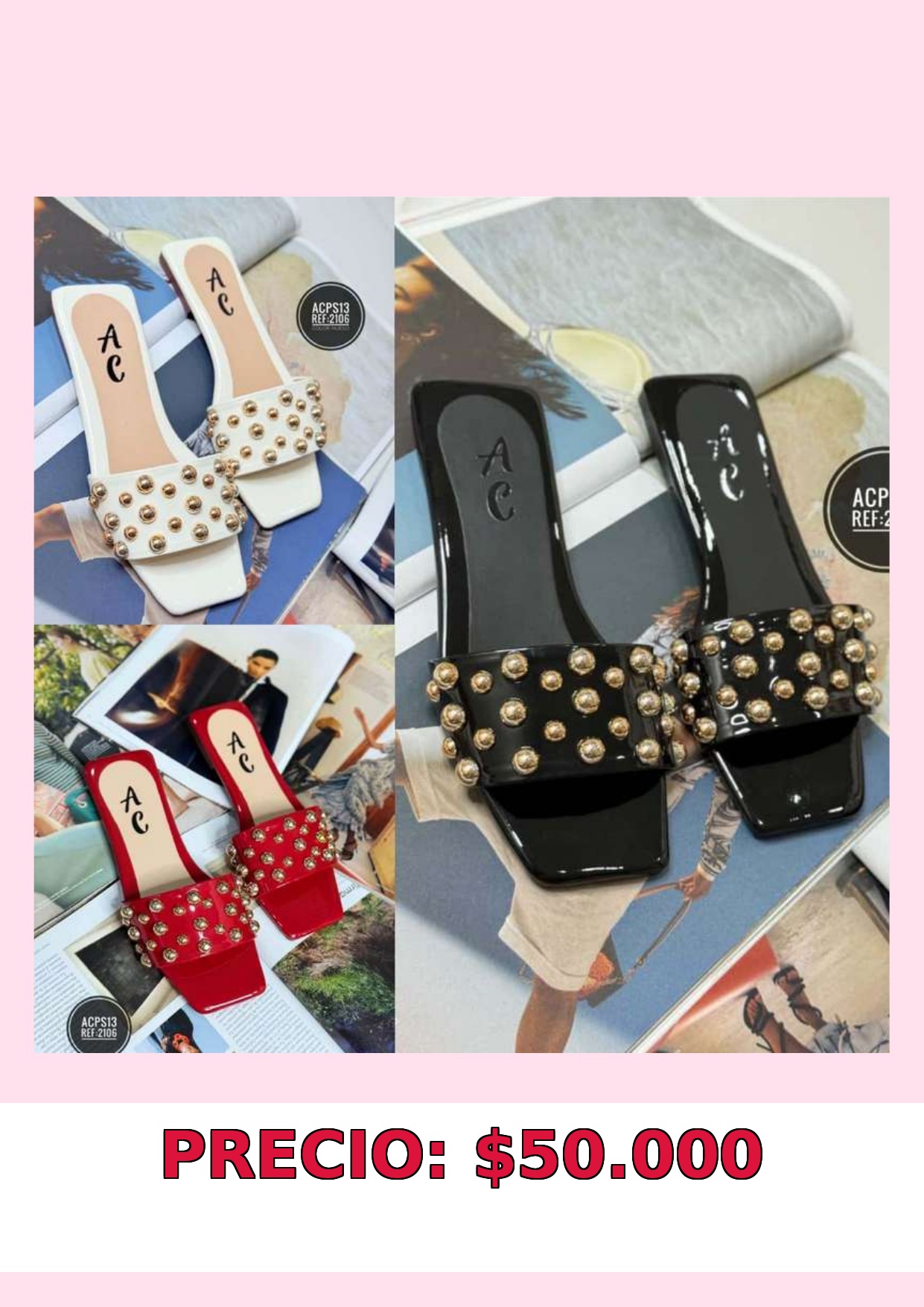 Sandalias AC con Tachas
