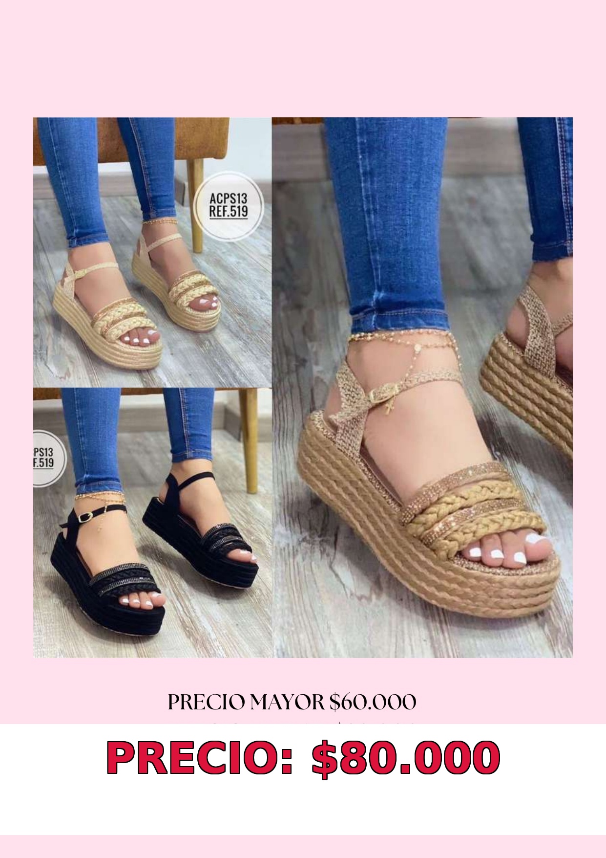 Sandalias Plataformas Mujer