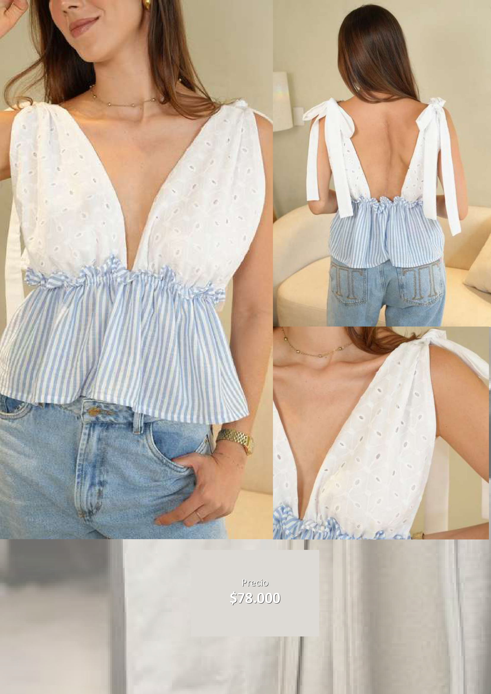 Blusa Fresca Escote Profundo