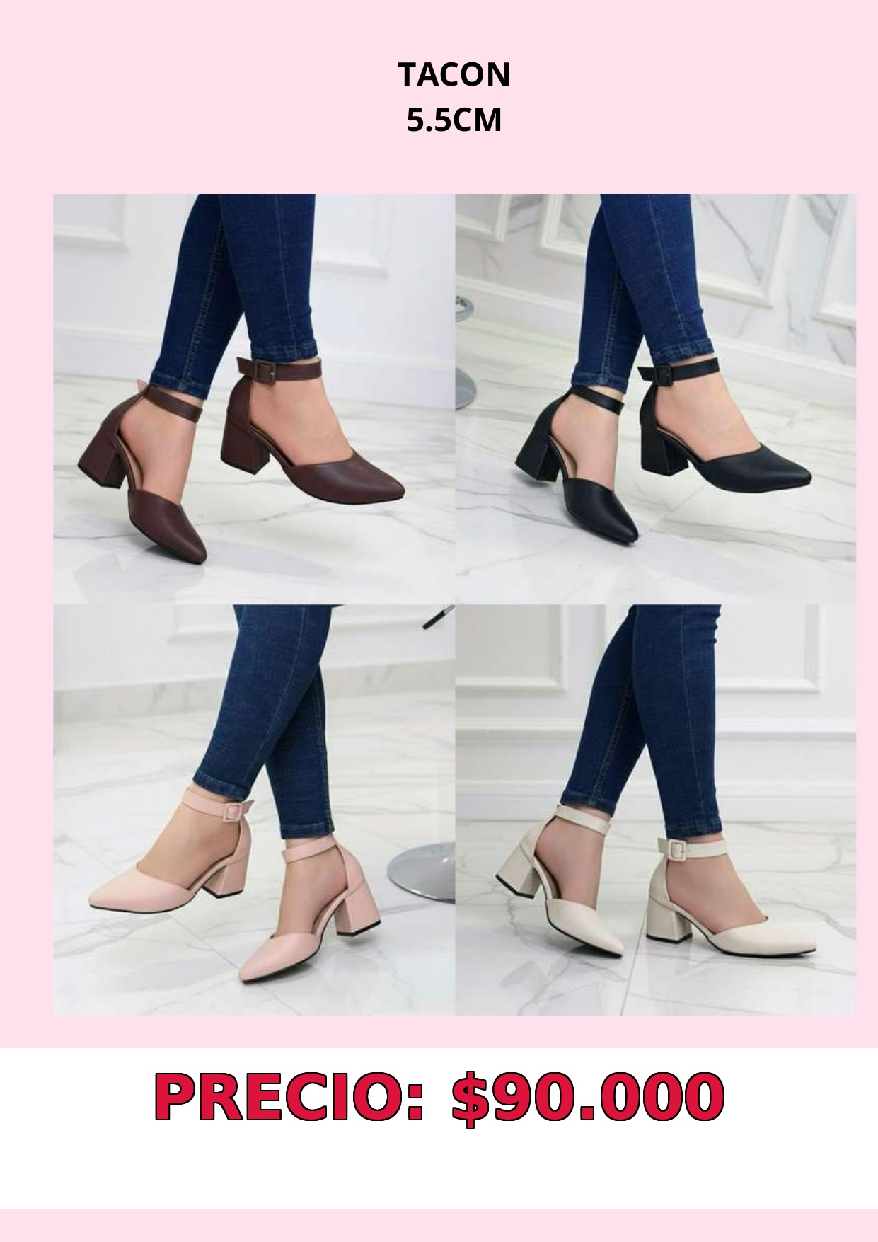 Zapatos de Tacón 5.5cm