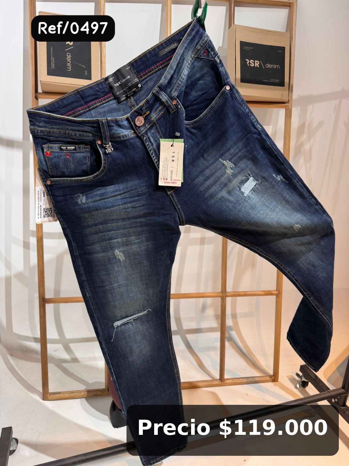 Jeans Denim Desgastados