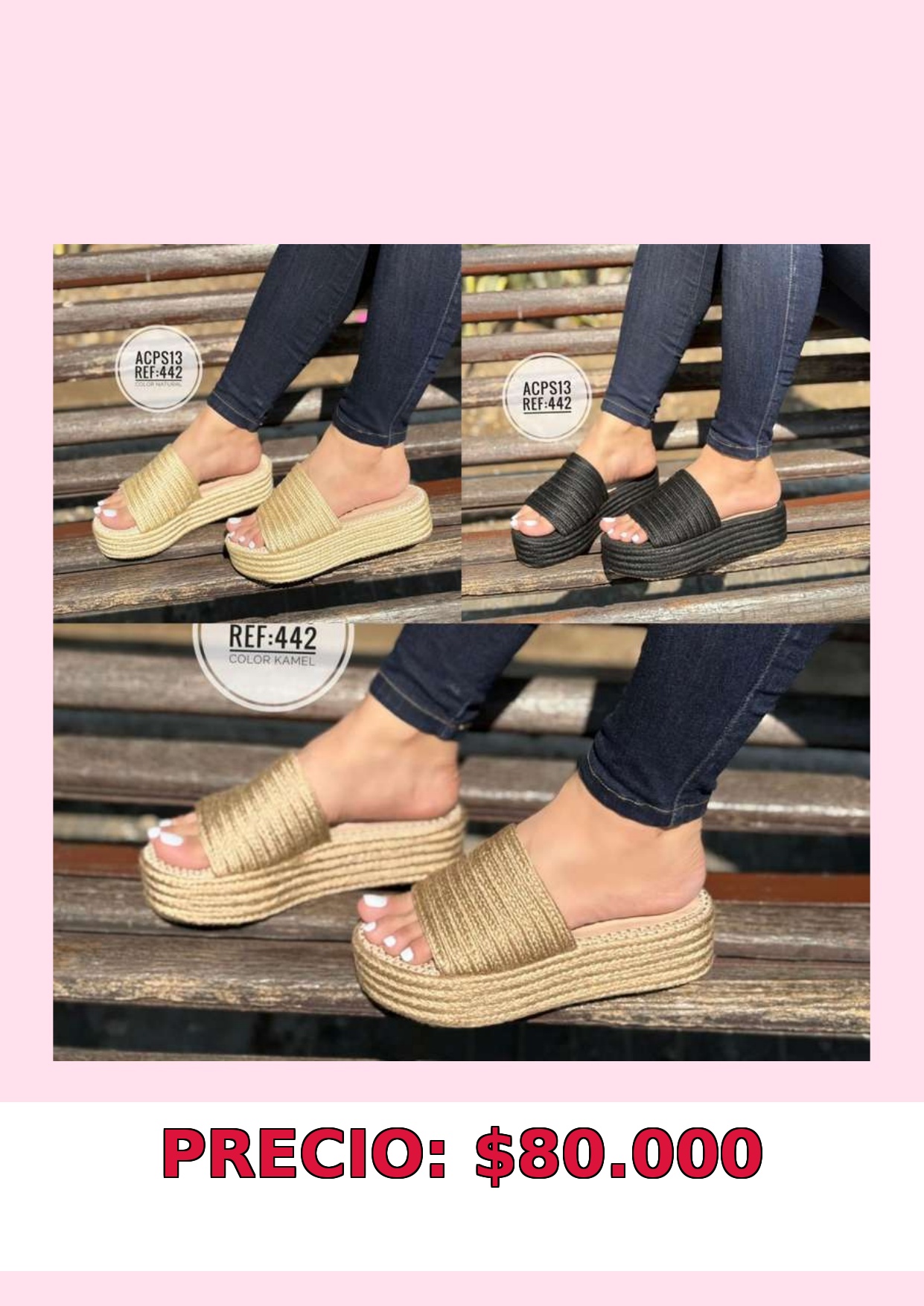 Sandalias Plataforma Tejidas