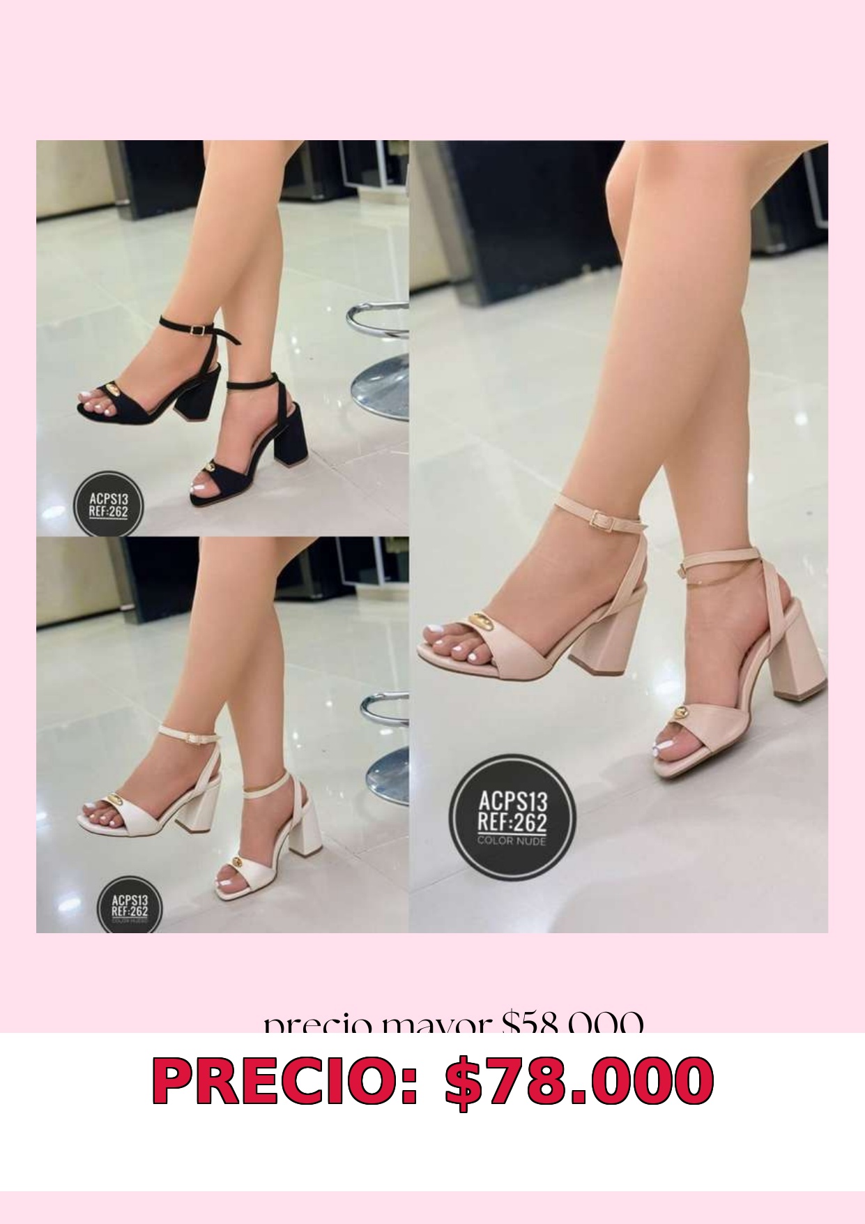 Sandalias de tacón grueso