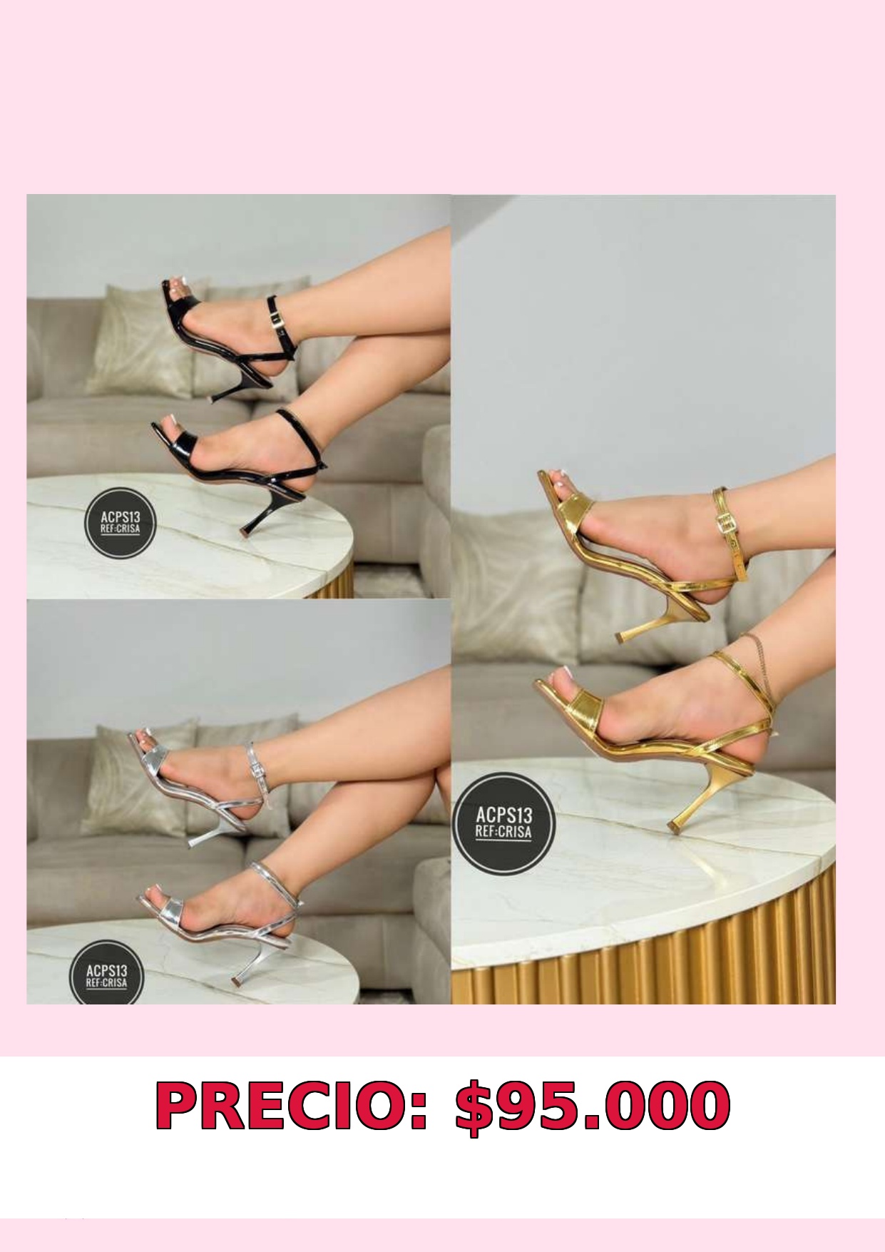 Sandalias de Tacón Elegantes