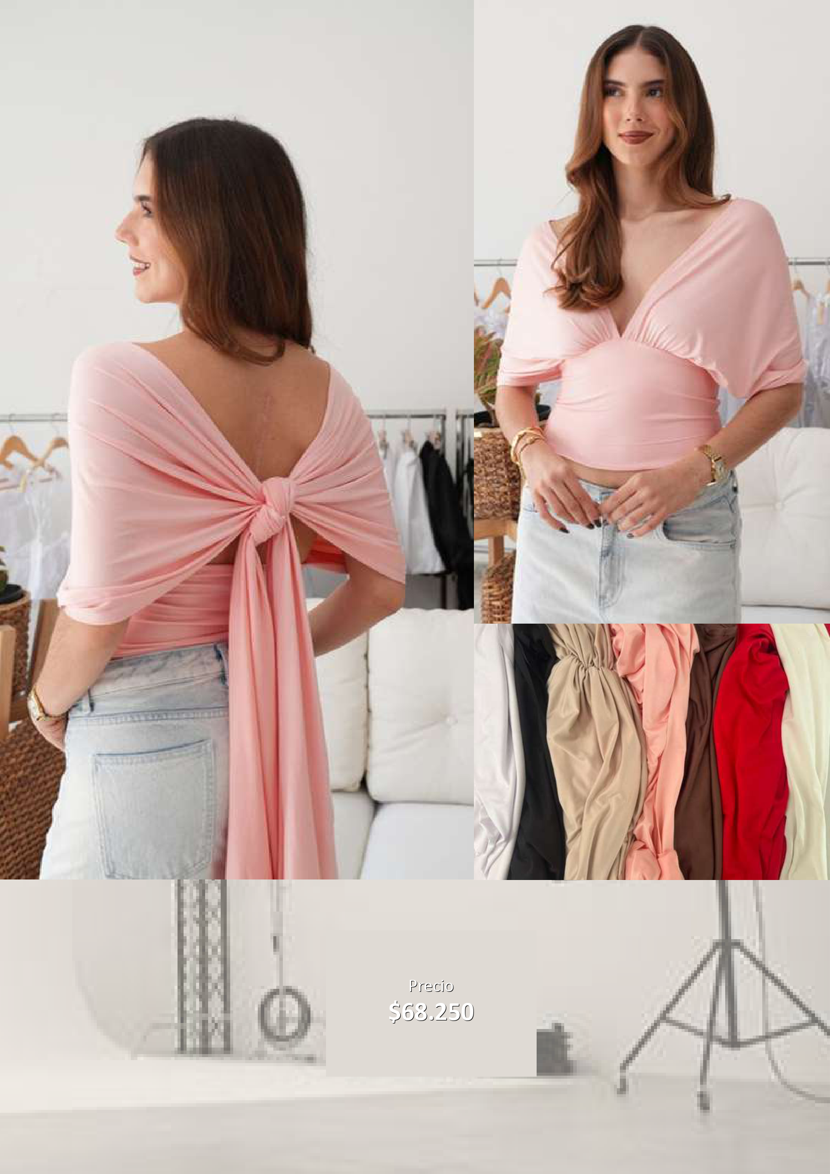 Blusa Versátil con Nudo