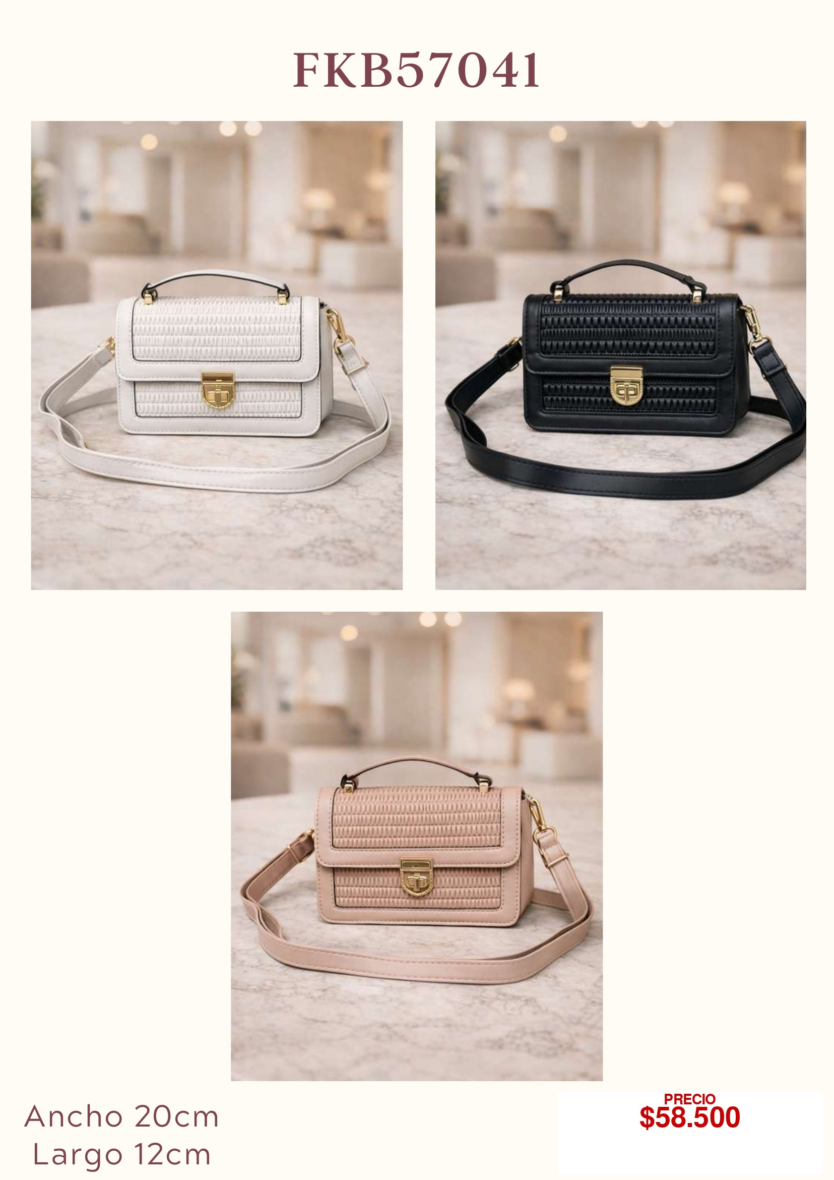 Bolso de mano elegante FKB57041