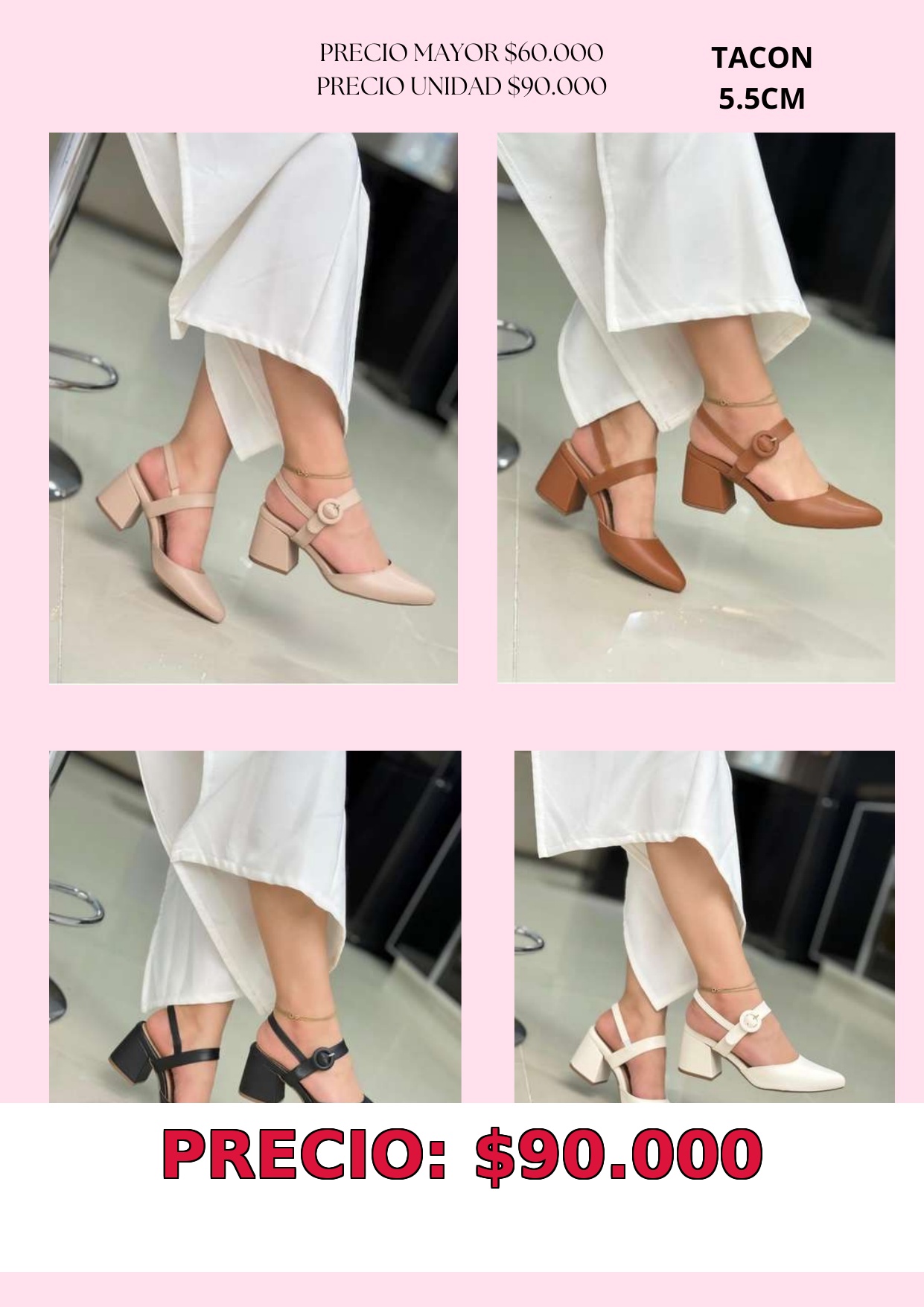 Zapatos de tacón 5.5 cm