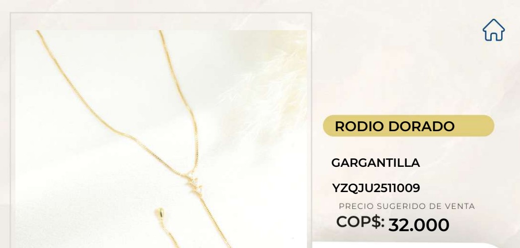 Gargantilla Rodio Dorado