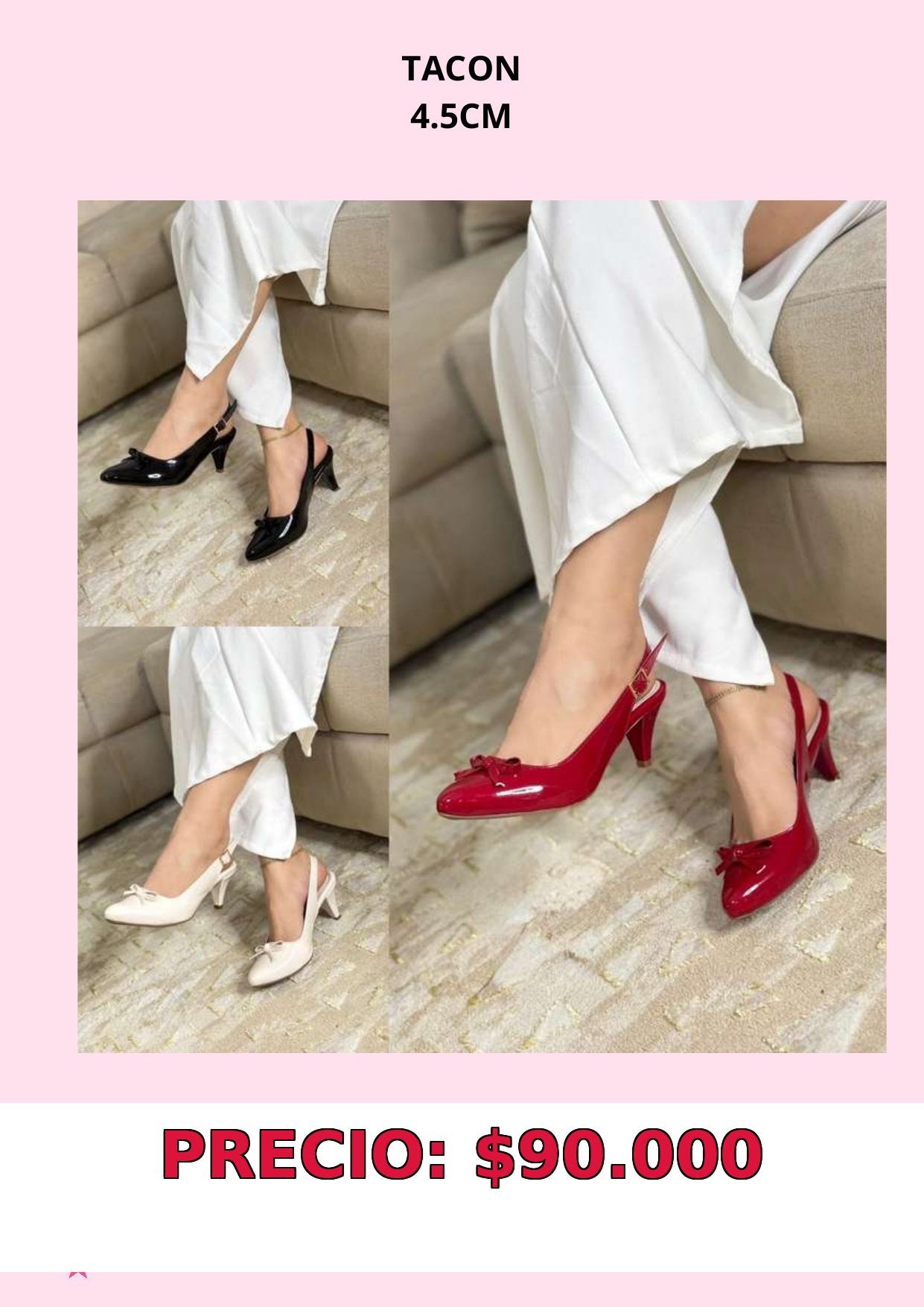 Zapatos de tacón clásico