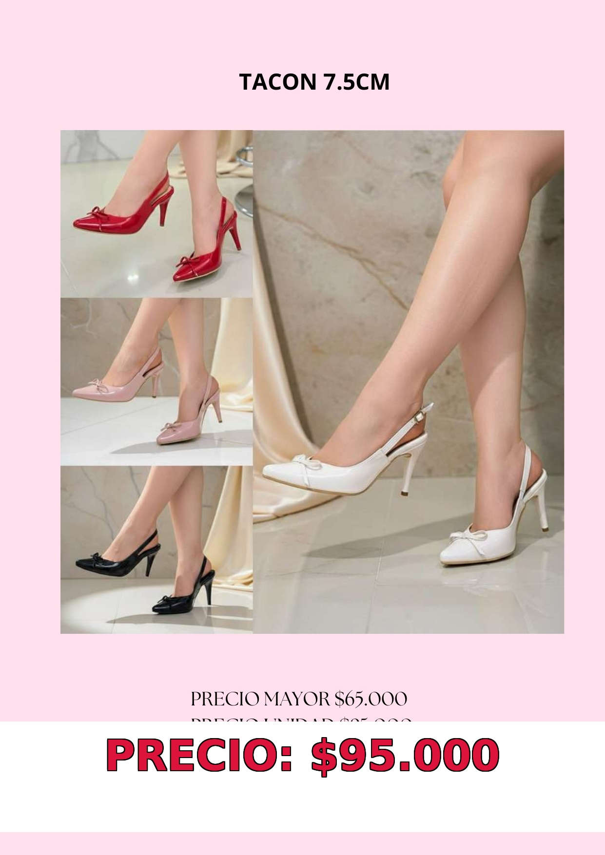 Zapatos de Tacón 7.5cm