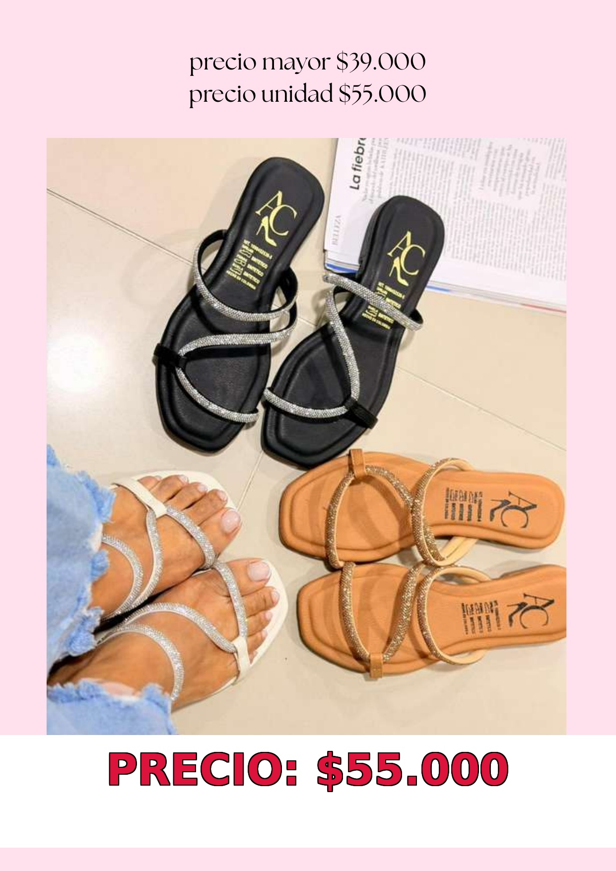 Sandalias AC Brillantes