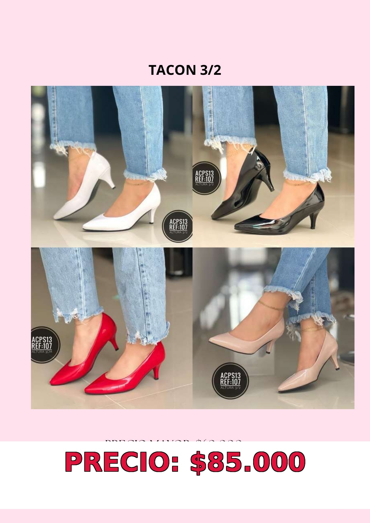 Zapatos de tacón 3/2