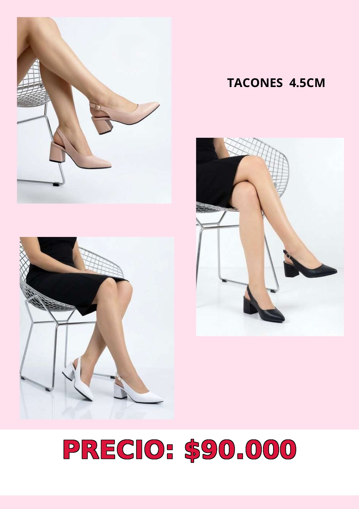 Tacones de 4.5cm