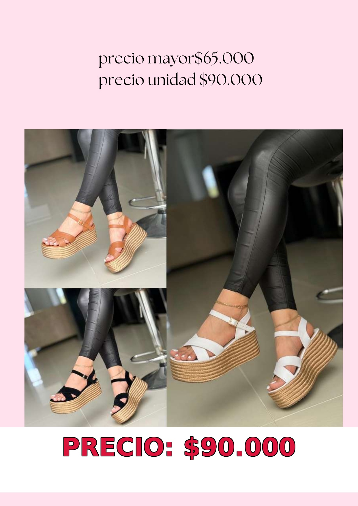 Sandalias plataformas mujer