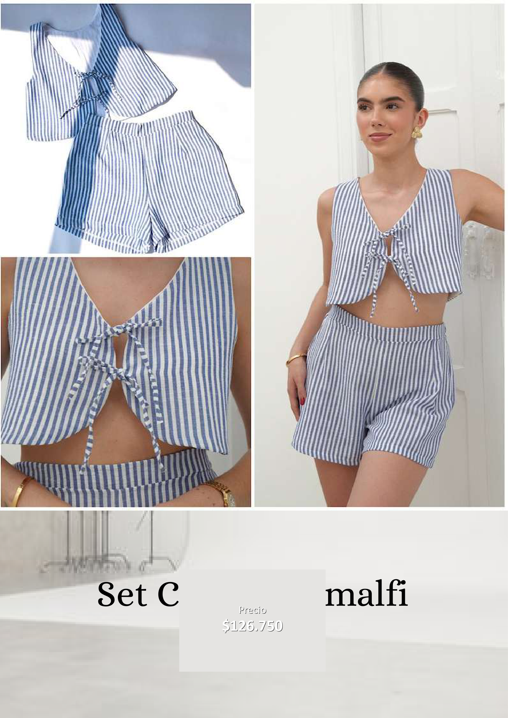Set de Top y Short Rayado