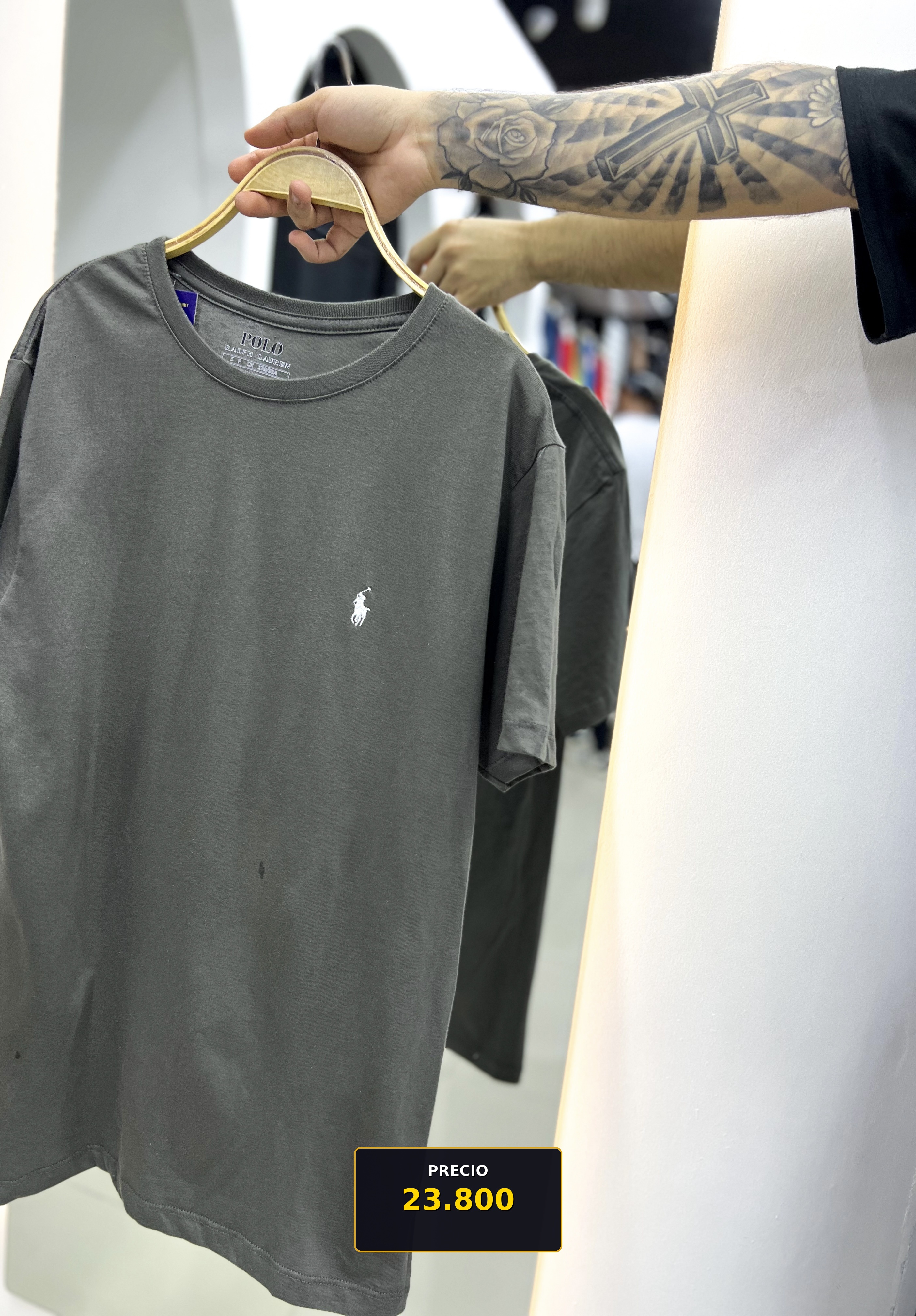 Camiseta Polo Ralph Lauren Gris