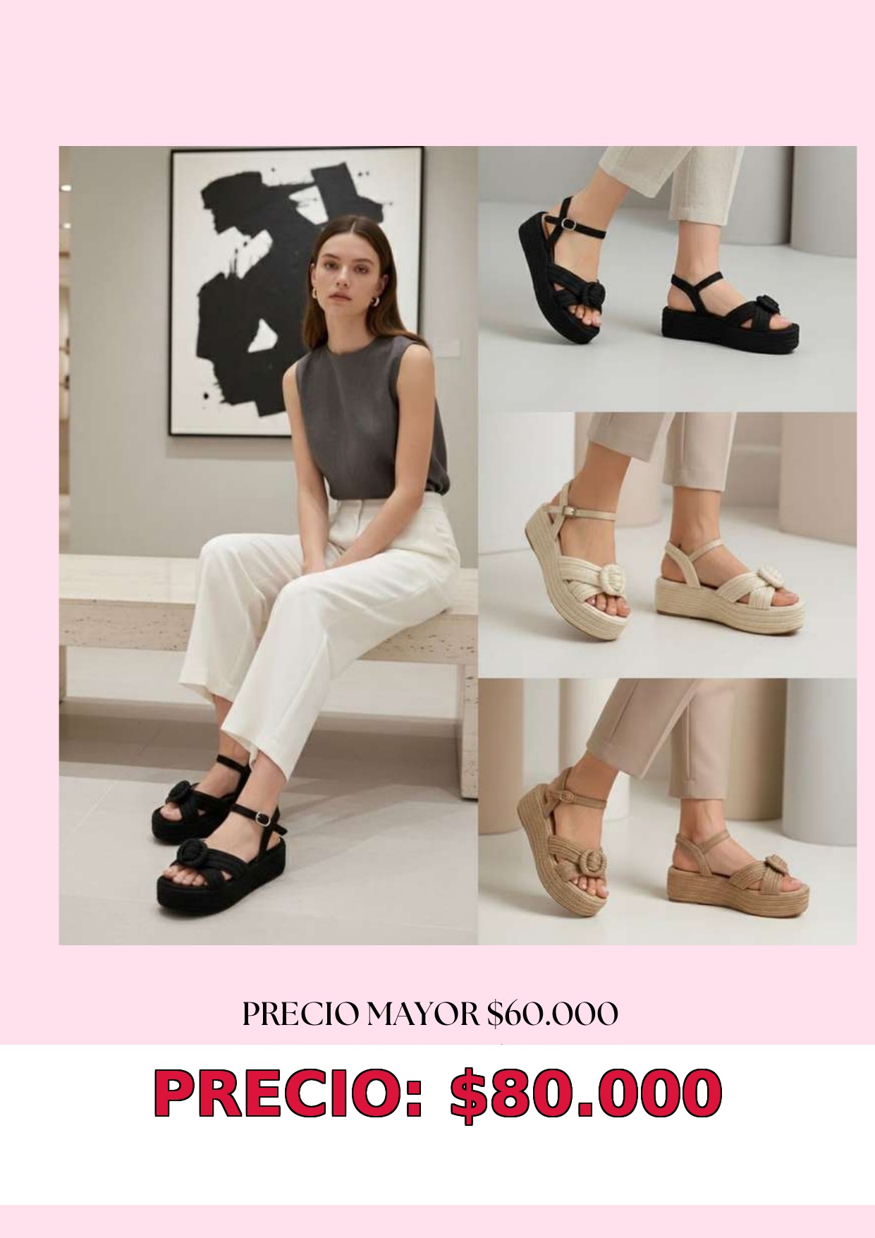 Sandalias Plataforma Mujer