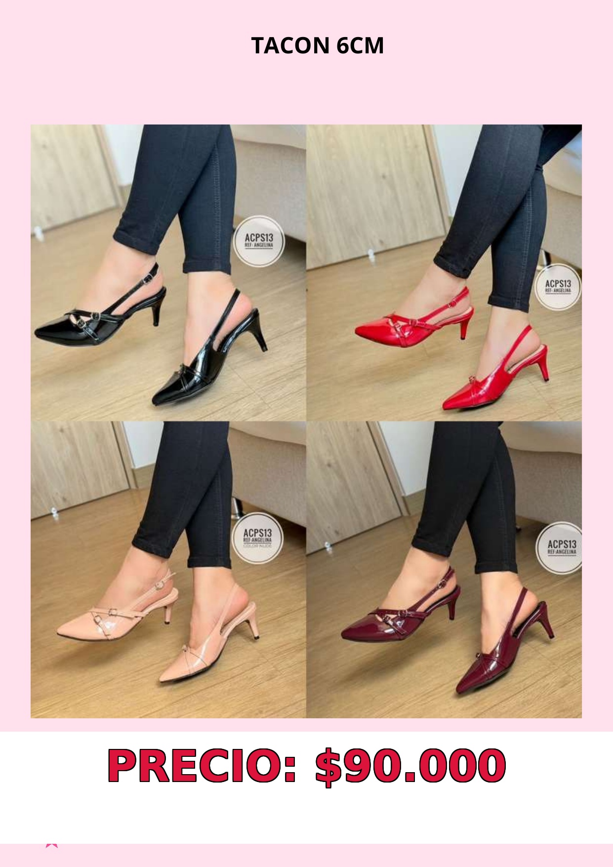 Zapatos de tacón 6cm