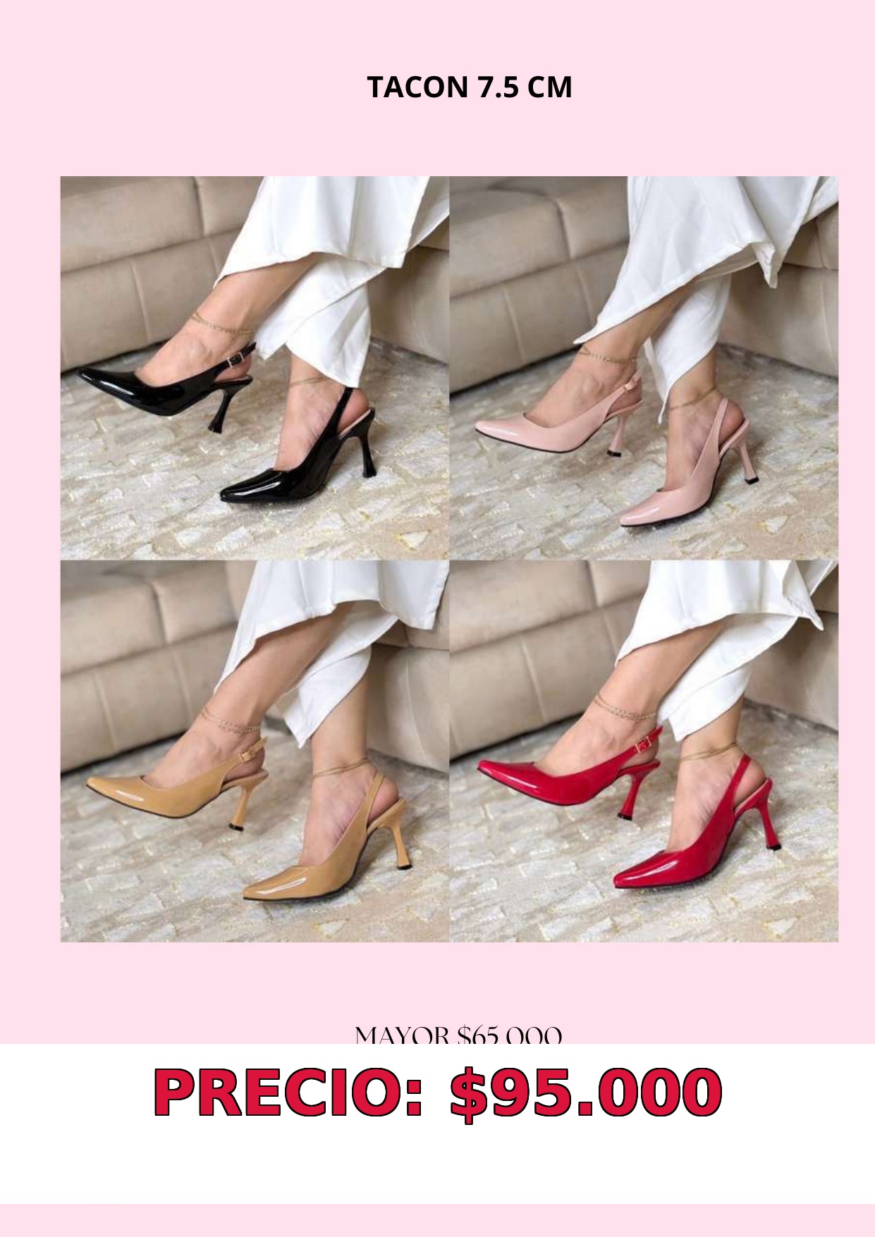 Zapatos de Tacón 7.5 cm