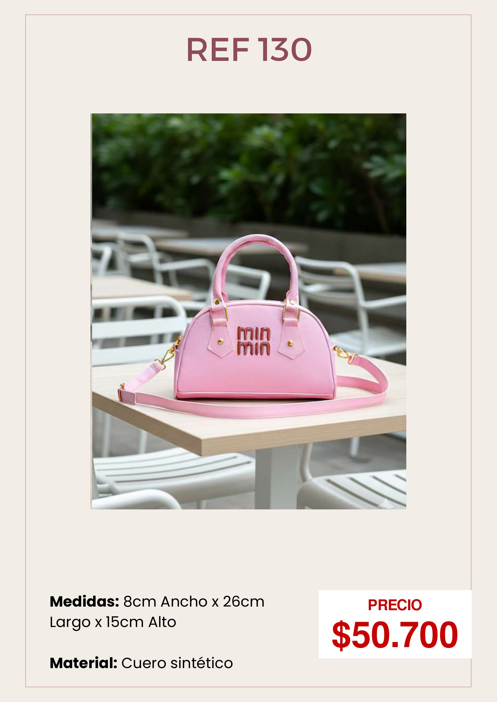 Bolso rosa Min Min