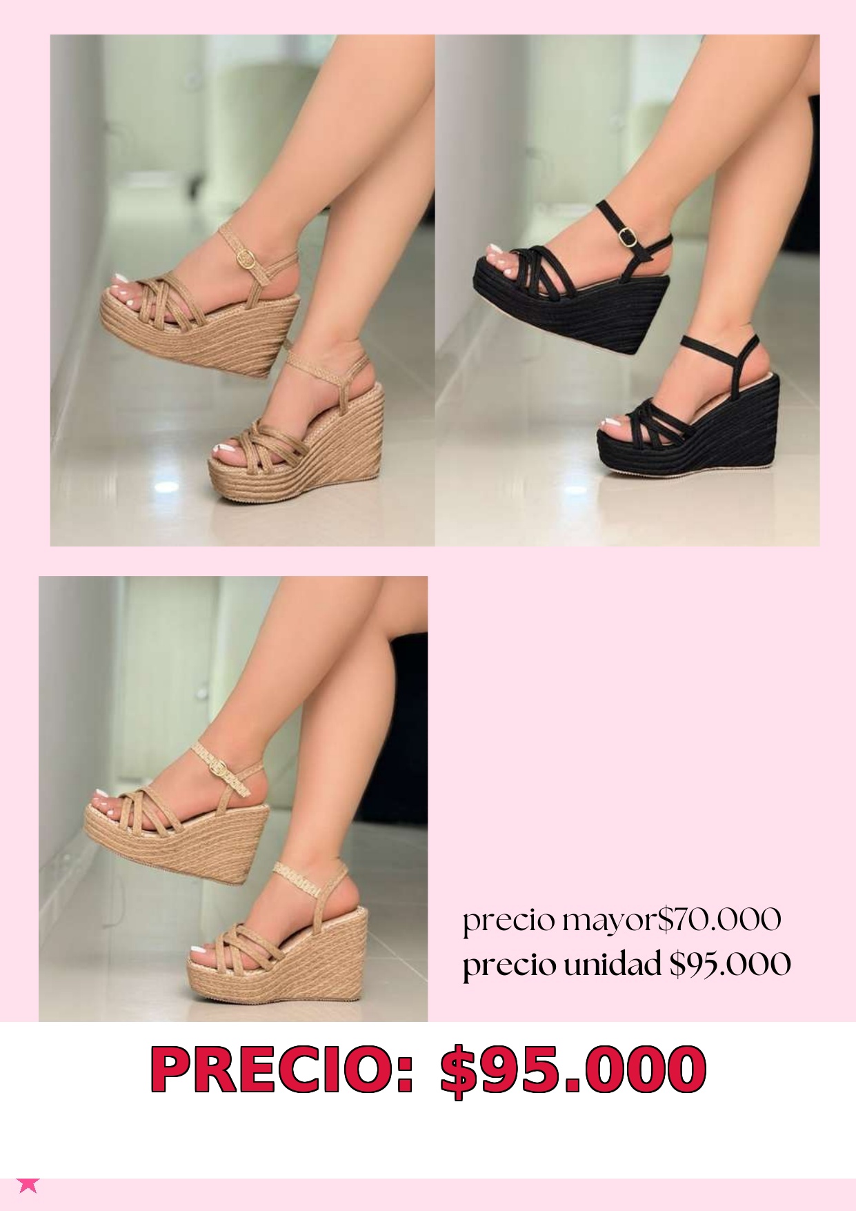 Sandalias Plataforma Mujer