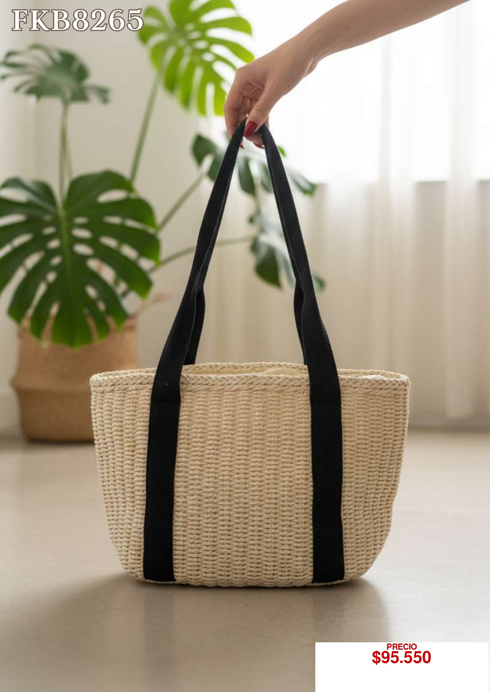 Bolso tejido de mano