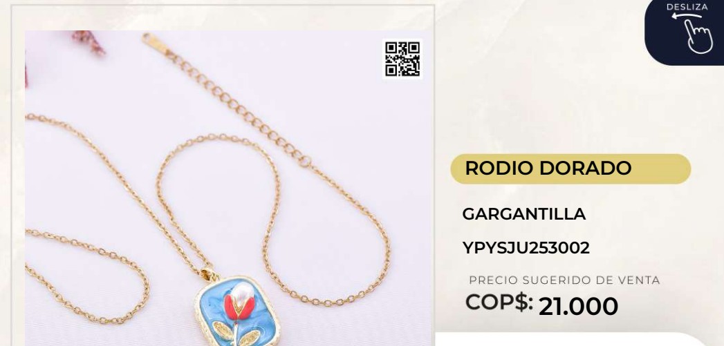 Gargantilla Rodio Dorado