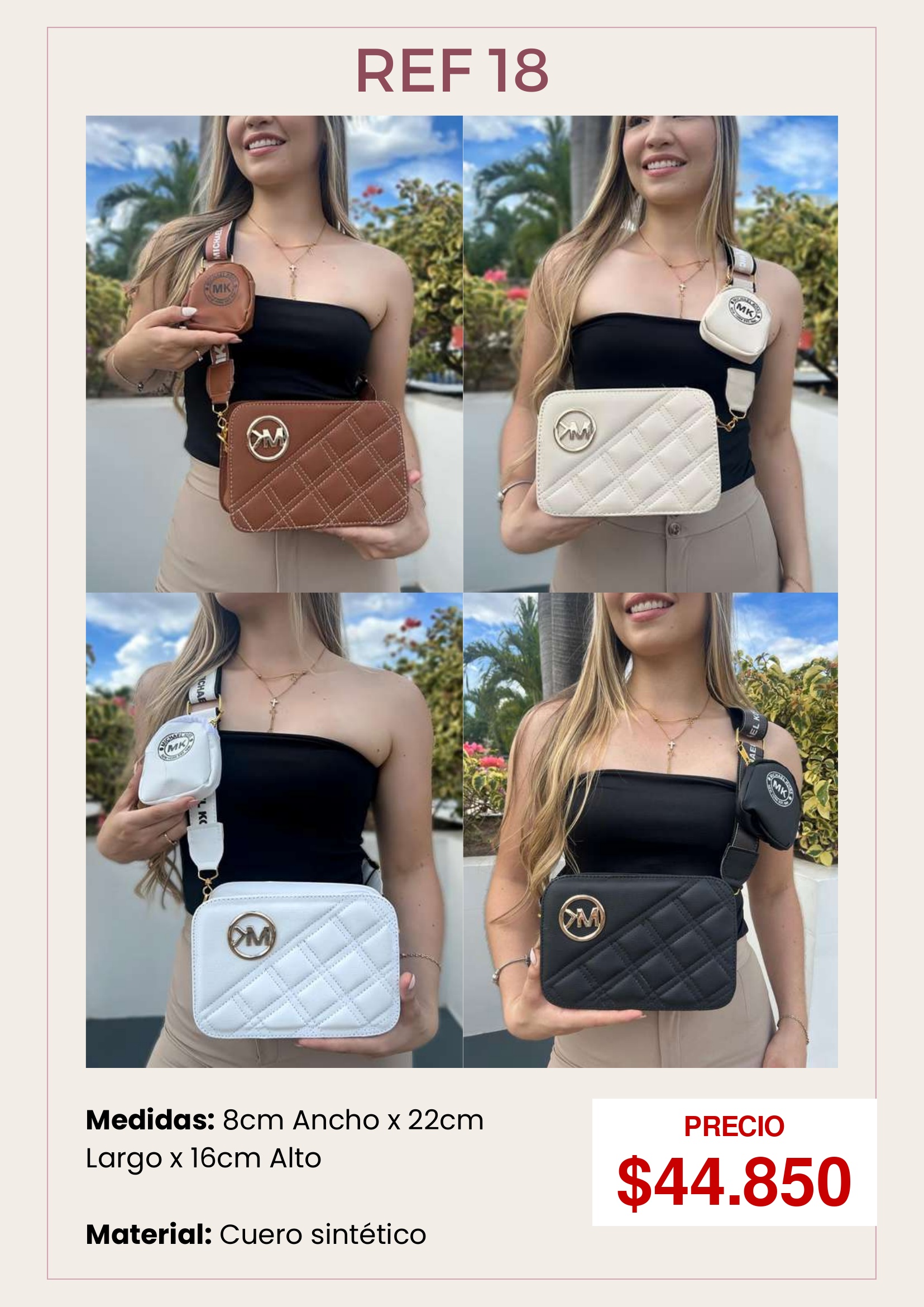Bolso tipo bandolera REF 18