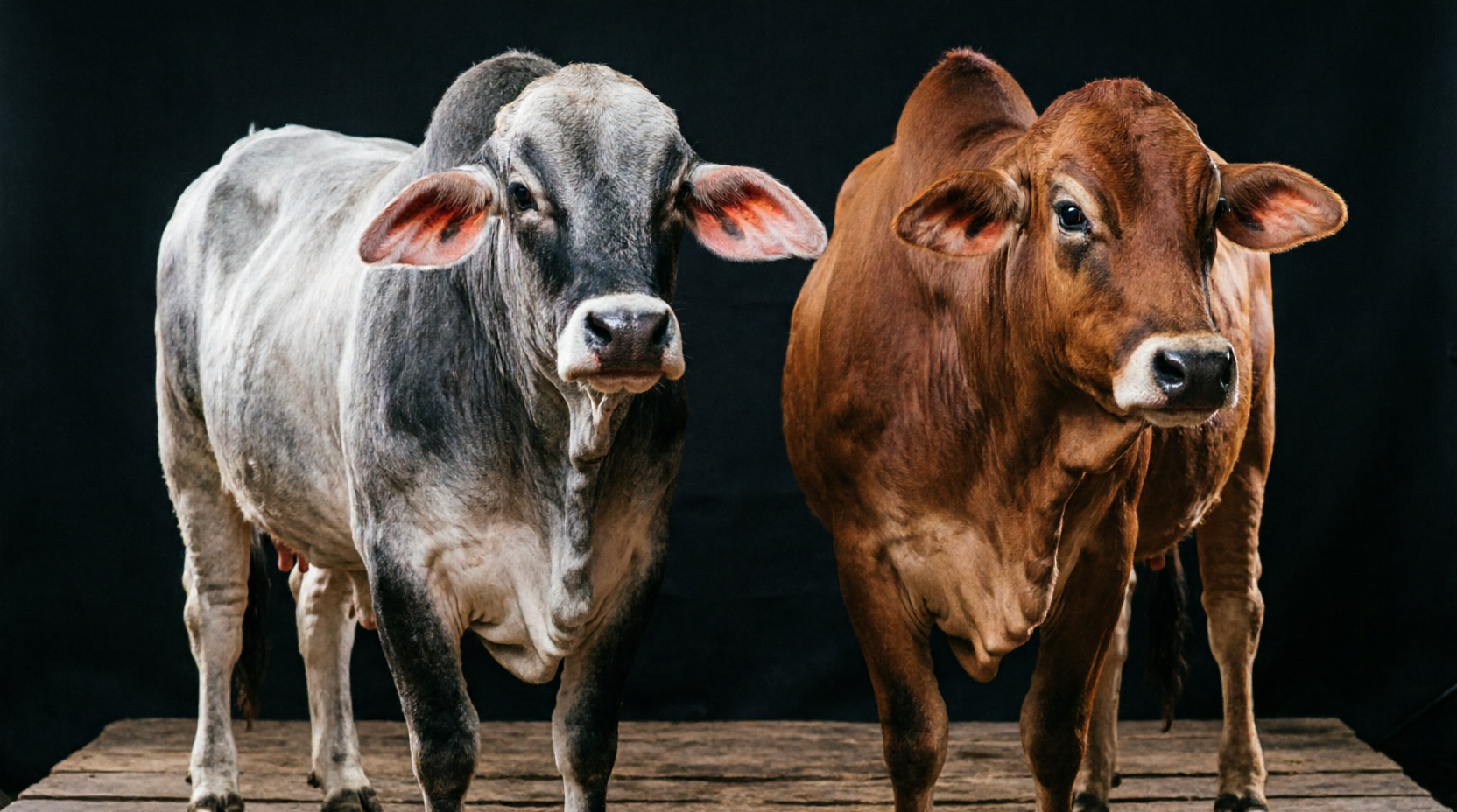Ganado Brahman (Gris y Rojo)