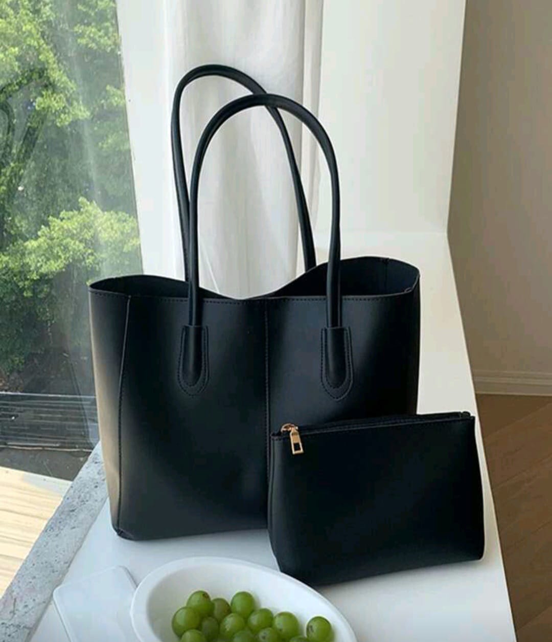Bolso Tote Negro Clásico