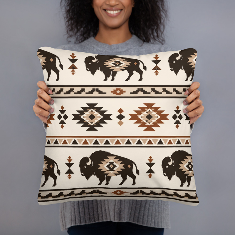 Bison pillow
