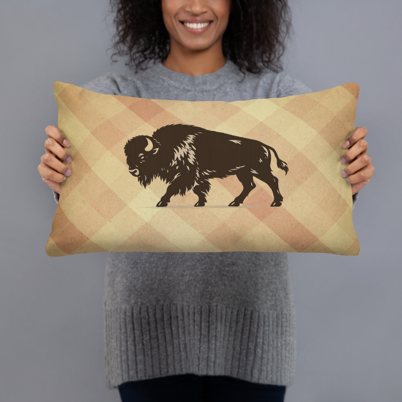 Bison pillow