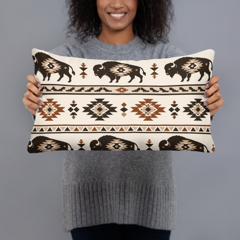 Bison pillow